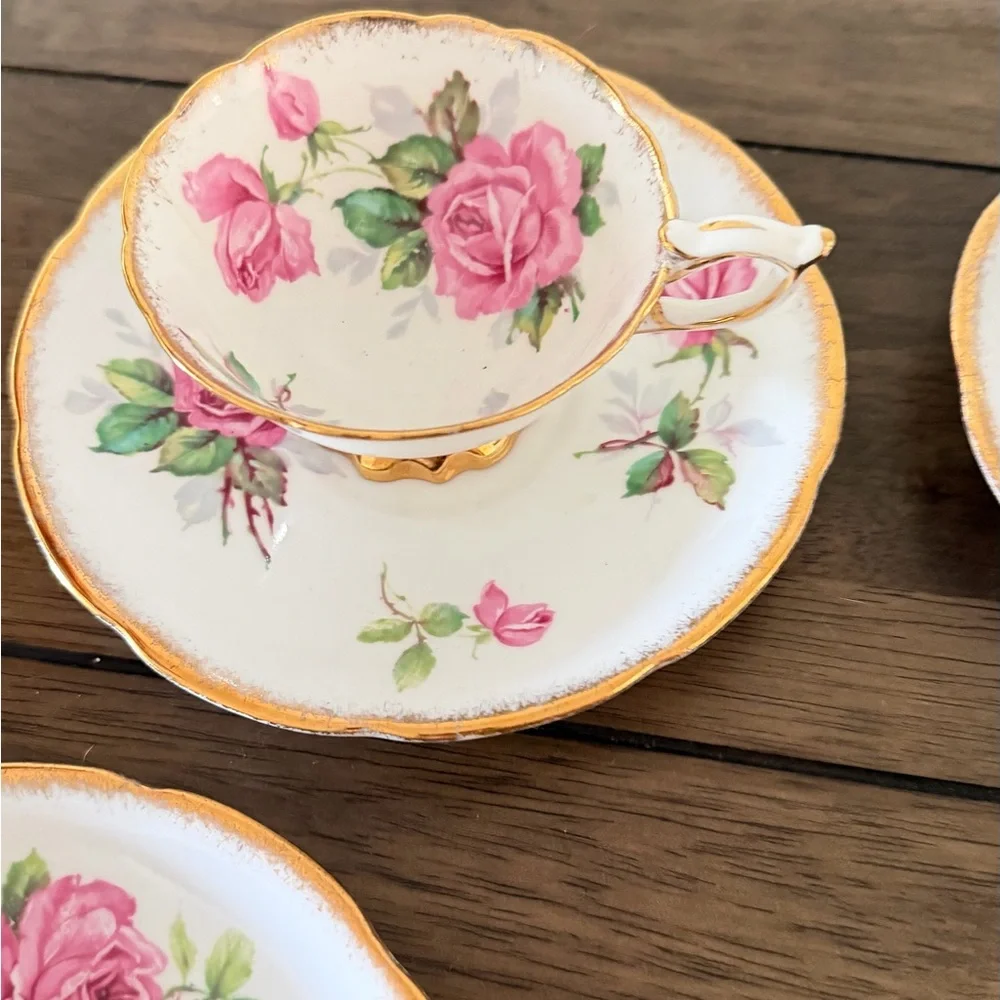 Royal Stafford Bone China Tea Cup & Saucer Set – Berkeley Rose – Vintage England